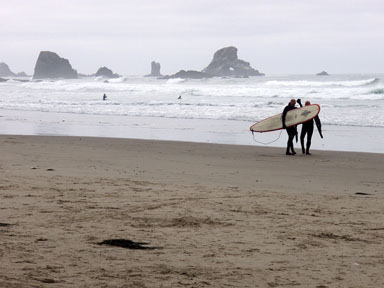 Ecola State Park Surfers