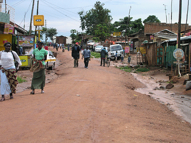 Village beside Lake Victoria