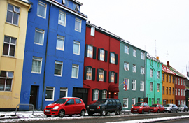 Reykajavik bright houses