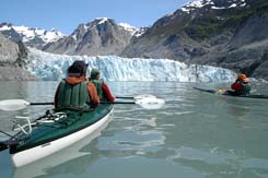 Kayakers on Glacier Bay
