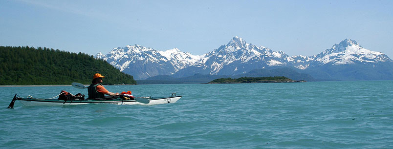 Sea kayaking Glacier Bay, Alaska