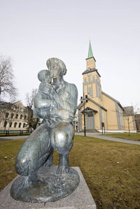 Sculpture in Tromso, Norway