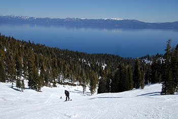 Tahoe ski view