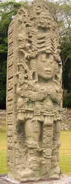 Maya Copan Stele A front