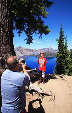 Crater Lake father and son