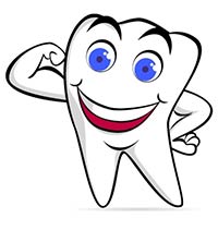 Clip art of happy tooth