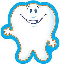 Clip art of missing tooth