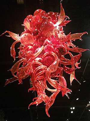 Chihuly chandelier at Seattle Center