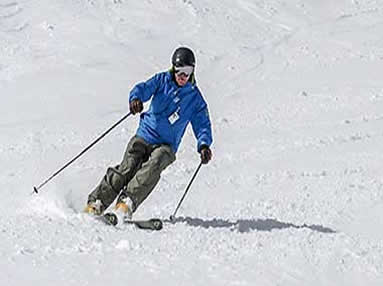 Ernie Sollie skiing