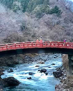 Bridge over the Kinugawa River on the way up to Nikkō Park