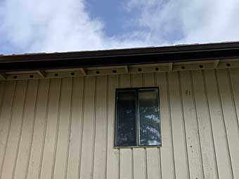 Unscreened house vents