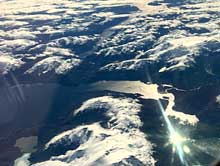 Patagonia, aerial view