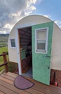 Unique bedroom at K3 Guest Ranch near Cody, WY