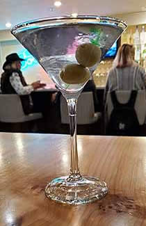 Martini at a bar in Cody, WY