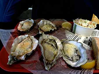 Oysters on the half-shell