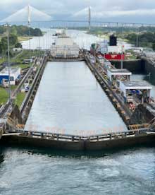 Panama Canal Gatun locks chamber