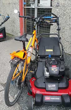 You can lock your bike anywhere