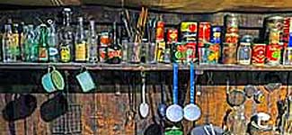 Historic store shelves