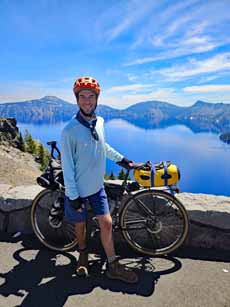 Bike Oregon, Crater Lake rim