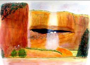 Painging - At White House Ruins